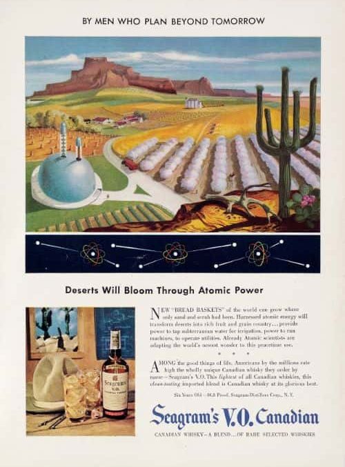 In 6 year's time, using atomic energy, deserts will be transformed into gardens